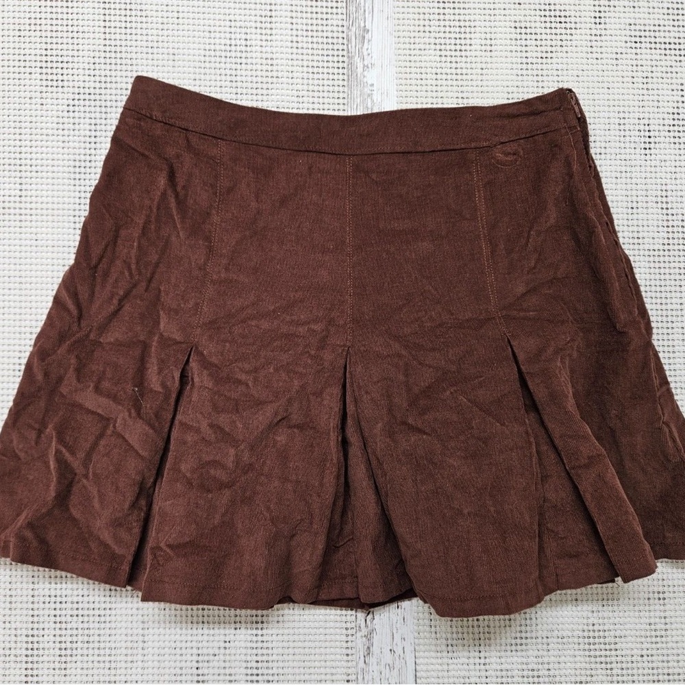 Brown Corduroy Skirt